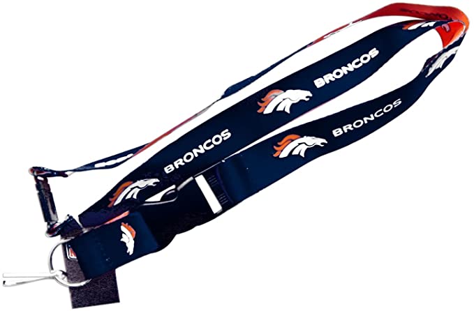 Denver Broncos Lanyard With Neck Safety Latch