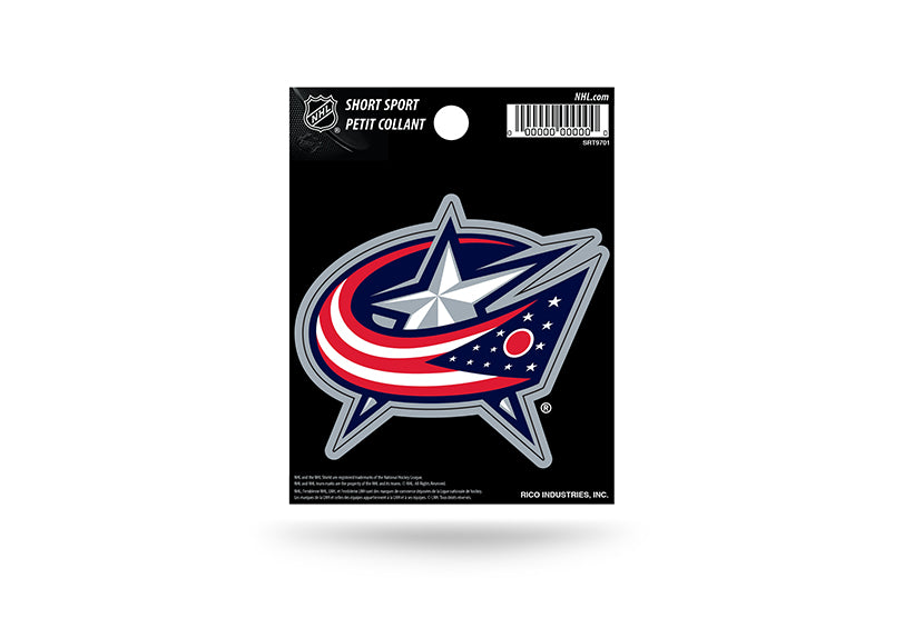 Columbus Blue Jackets Short Sport Decal