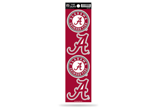 Alabama Crimson Tide Quad Decal Set