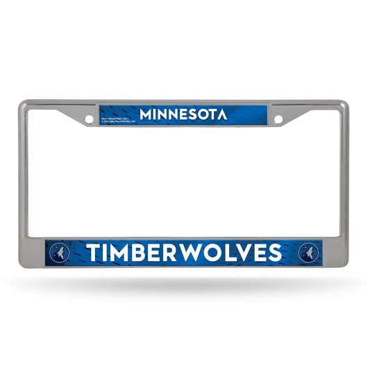 Minnesota Timberwolves Chrome License Plate Frame