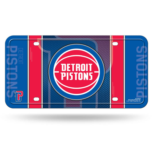 Detroit Pistons Metal License Plate