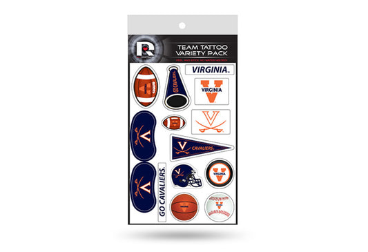 Virginia Cavaliers Variety Pack Tattoo Set