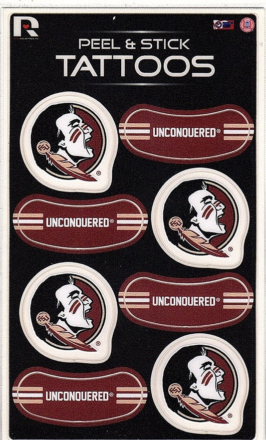 Florida State Seminoles Peel & Stick Temporary Tattoos