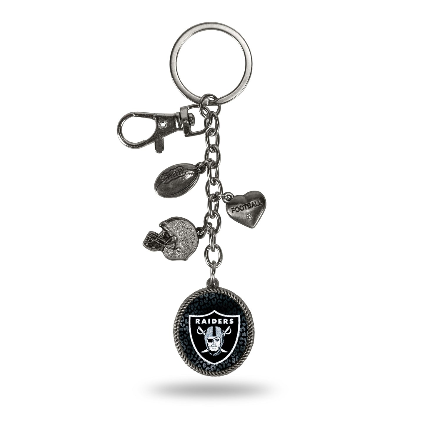 Oakland Raiders Charm Key Chain