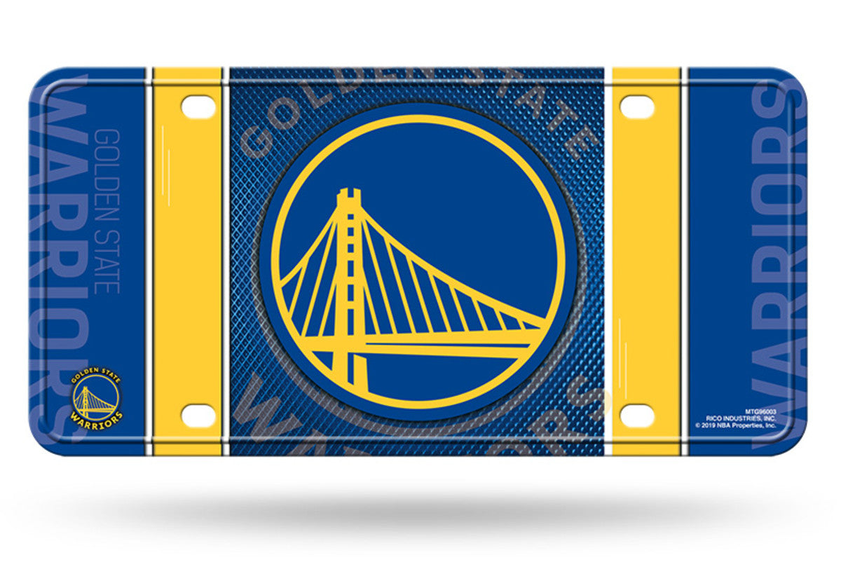 Golden State Warriors Metal License Plate