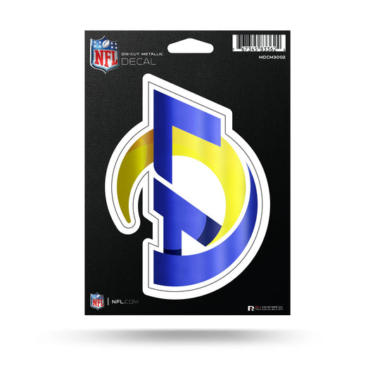 Las Angeles Rams Die Cut Metallic Sticker