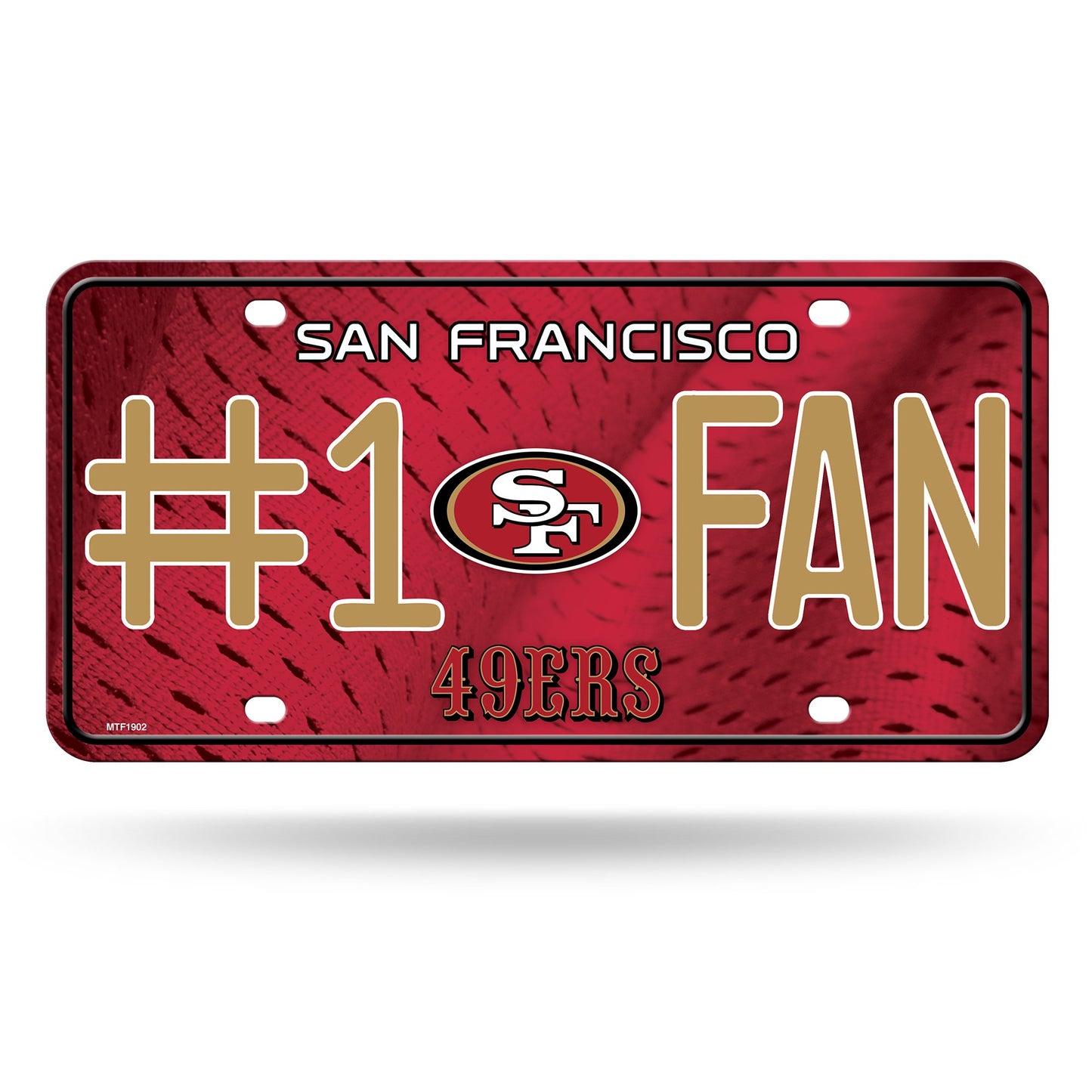 San Francisco 49ers #1 Fan Metal License Plate