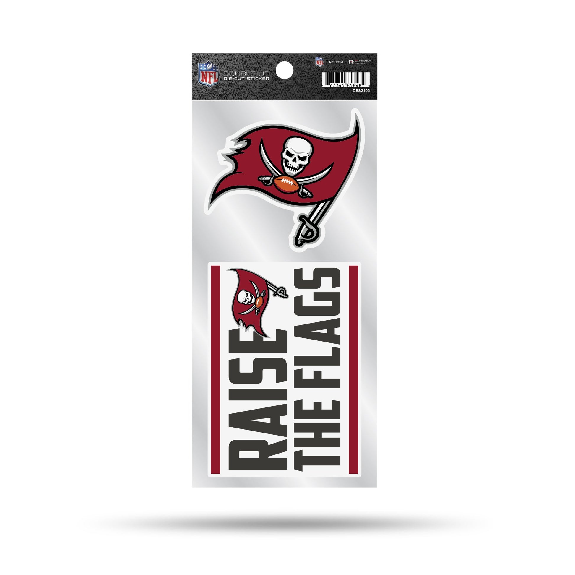 Tampa Bay Buccaneers Double Up Die Cut Vinyl Decal