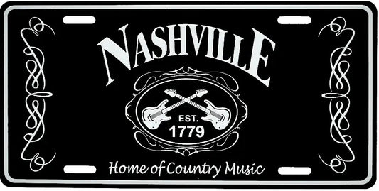 Nashville Home Of Country Music Metal License Plate