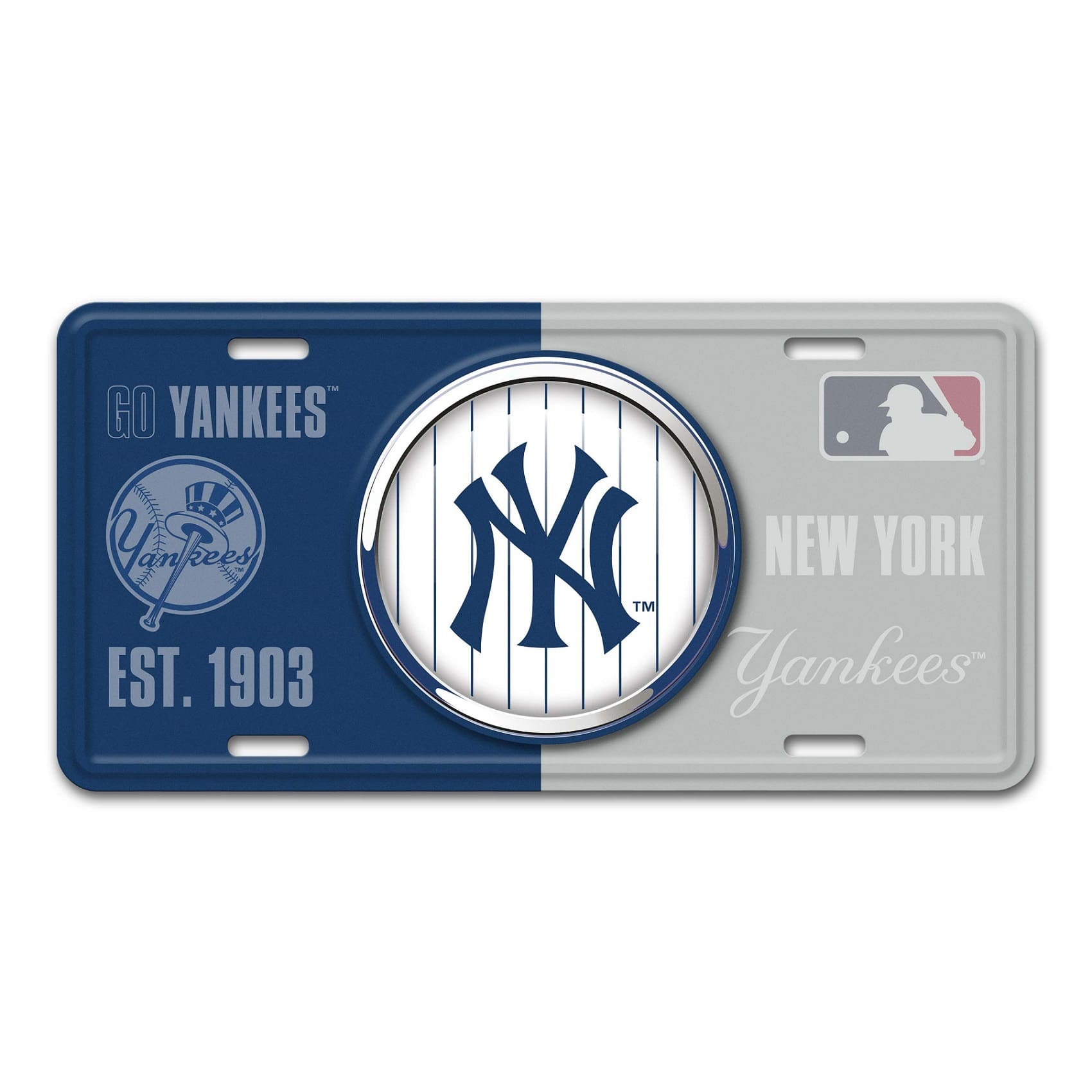 New York Yankees Metal License Plate