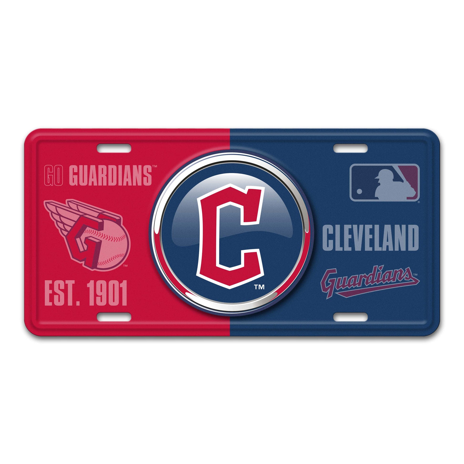 Cleveland Guardians Metal License Plate