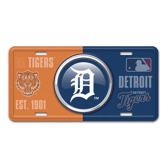 Detroit Tigers Metal License Plate