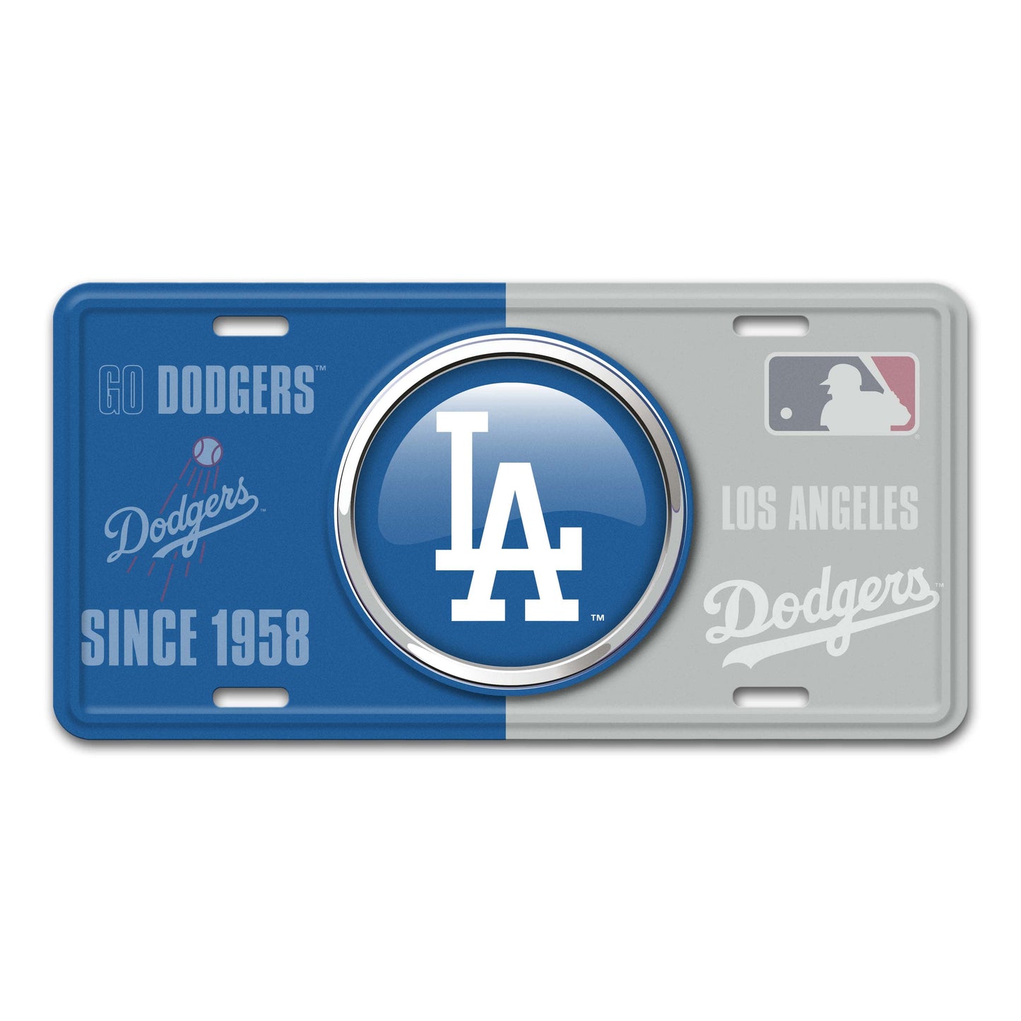 Los Angeles Dodgers Metal License Plate