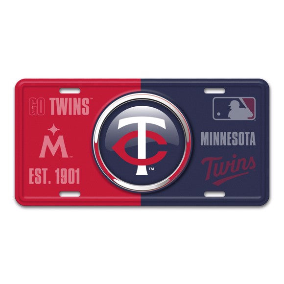 Minnesota Twins Metal License Plate