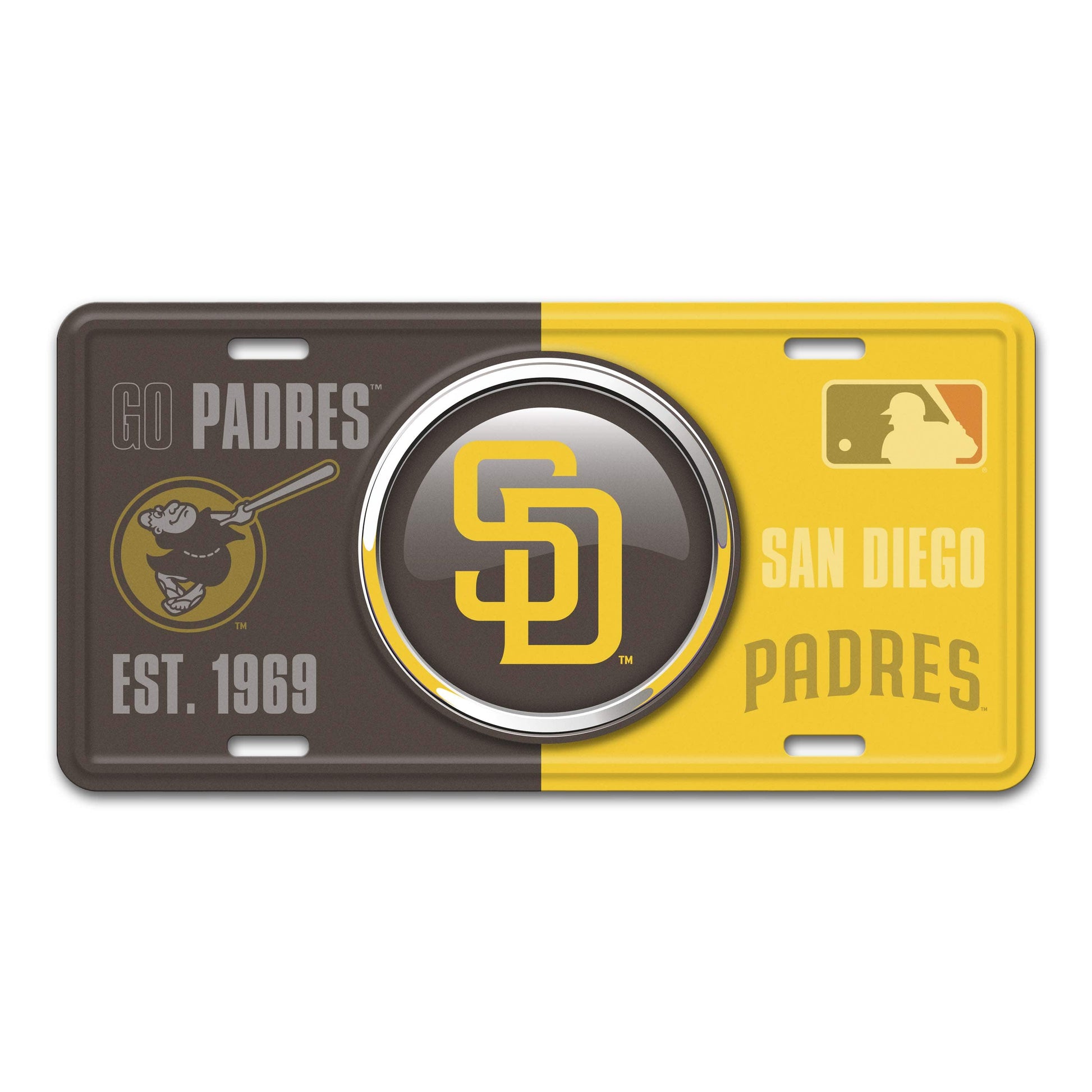 San Diego Padres Metal License Plate