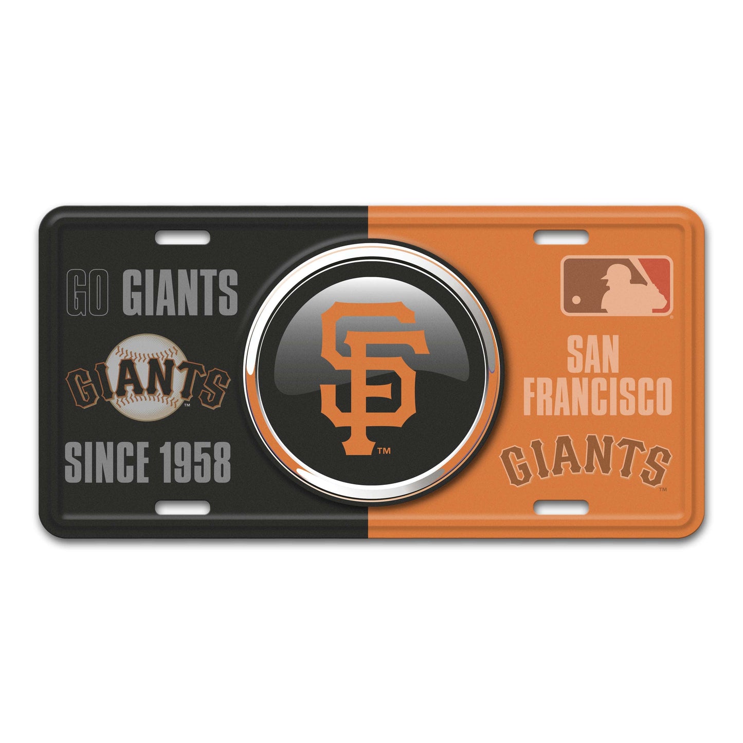 San Francisco Giants Metal License Plate