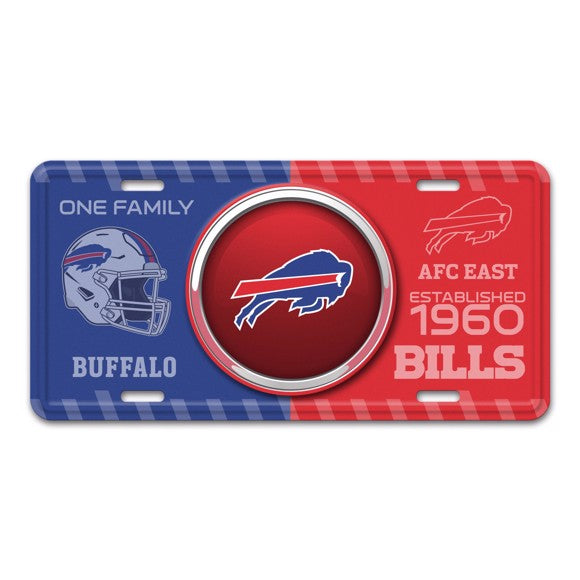 Buffalo Bills Metal License Plate