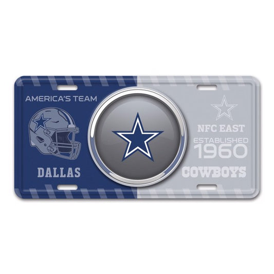 Dallas Cowboys Metal License Plate