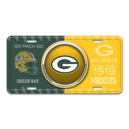 Green Bay Packers Metal License Plate