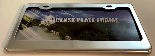 Chrome Anodized Aluminum License Plate Frame