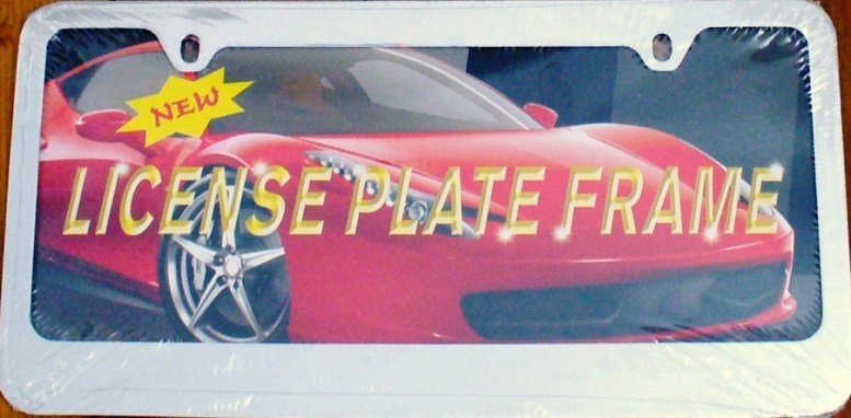 Blank Smooth Chrome 2 - Hole License Plate Frame