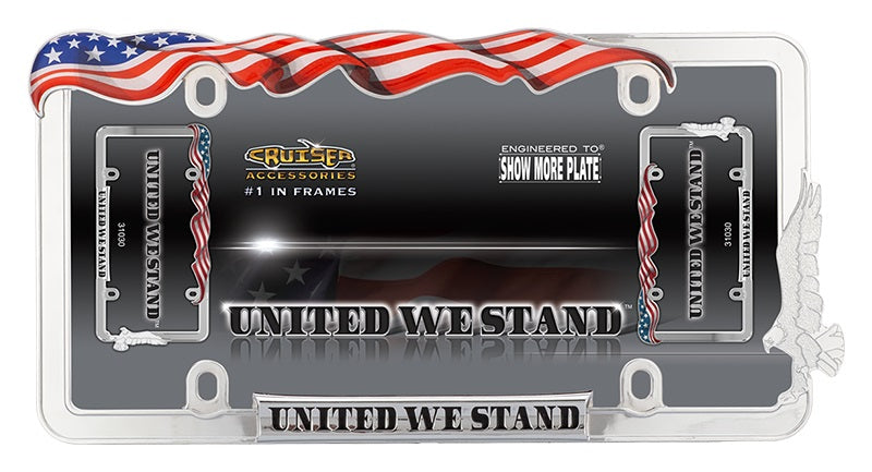 United We Stand Chrome License Plate Frame