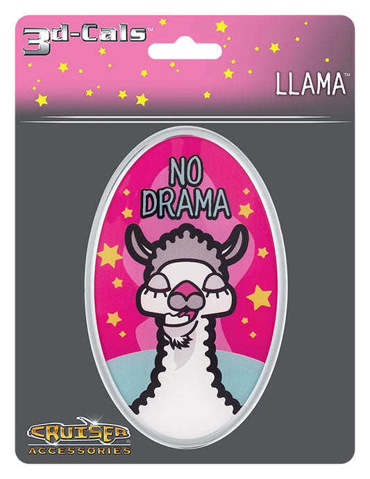 3D Cals Llama Chrome Plastic Decal