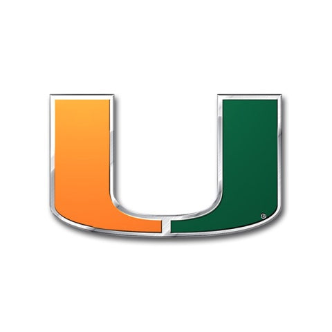 Miami Hurricanes Full Color Auto Emblem