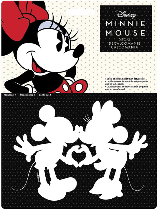 Mickey And Minnie Mouse Kissing Vinyl Decal