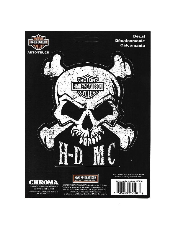 Harley-Davidson H-D Logo Willie G. Skull Decal