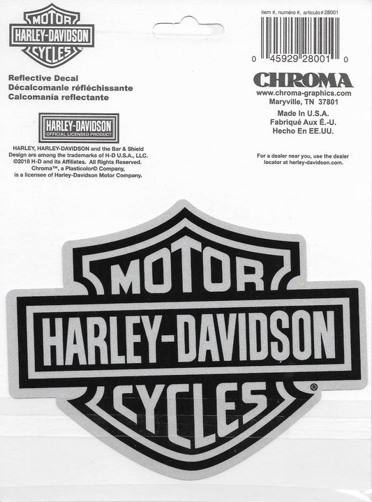 Harley-Davidson Bar & Shield Reflective Decal