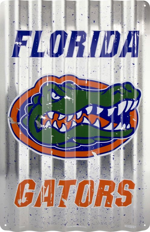 Florida Gators Corrugated Metal Sign