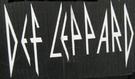 Def Leppard White 4" x 4" Decal