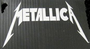 Metallica White 4" x 4" Decal