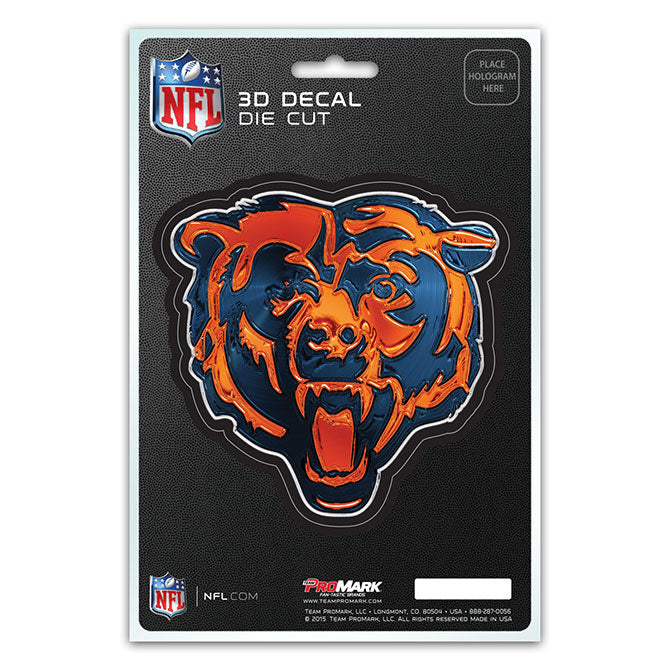 Chicago Bears Die Cut 3D Decal