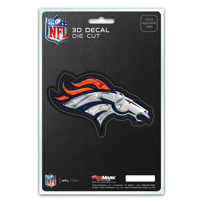 Denver Broncos Die Cut 3D Decal