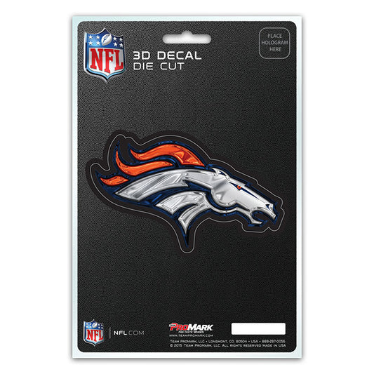 Denver Broncos Die Cut 3D Decal