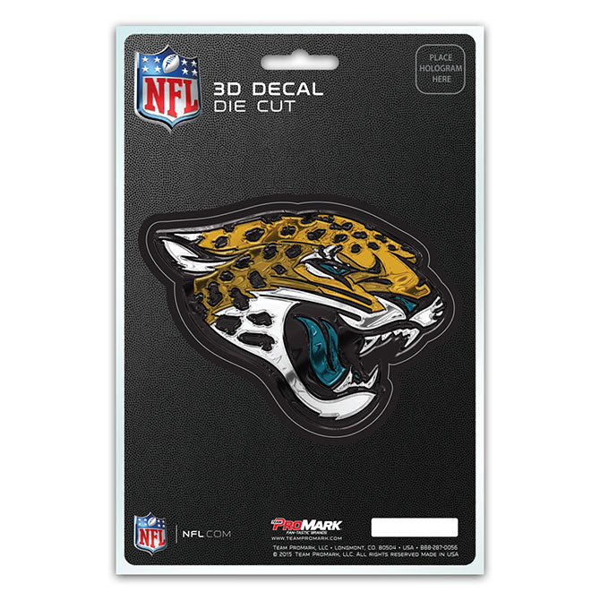 Jacksonville Jaguars Die Cut 3D Decal