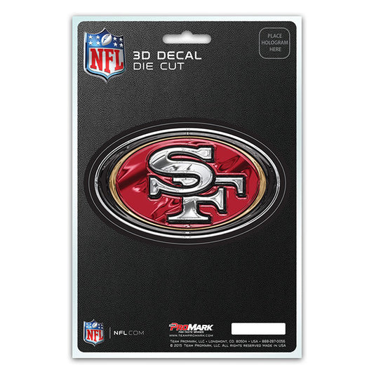 San Francisco 49ers Die Cut 3D Decal