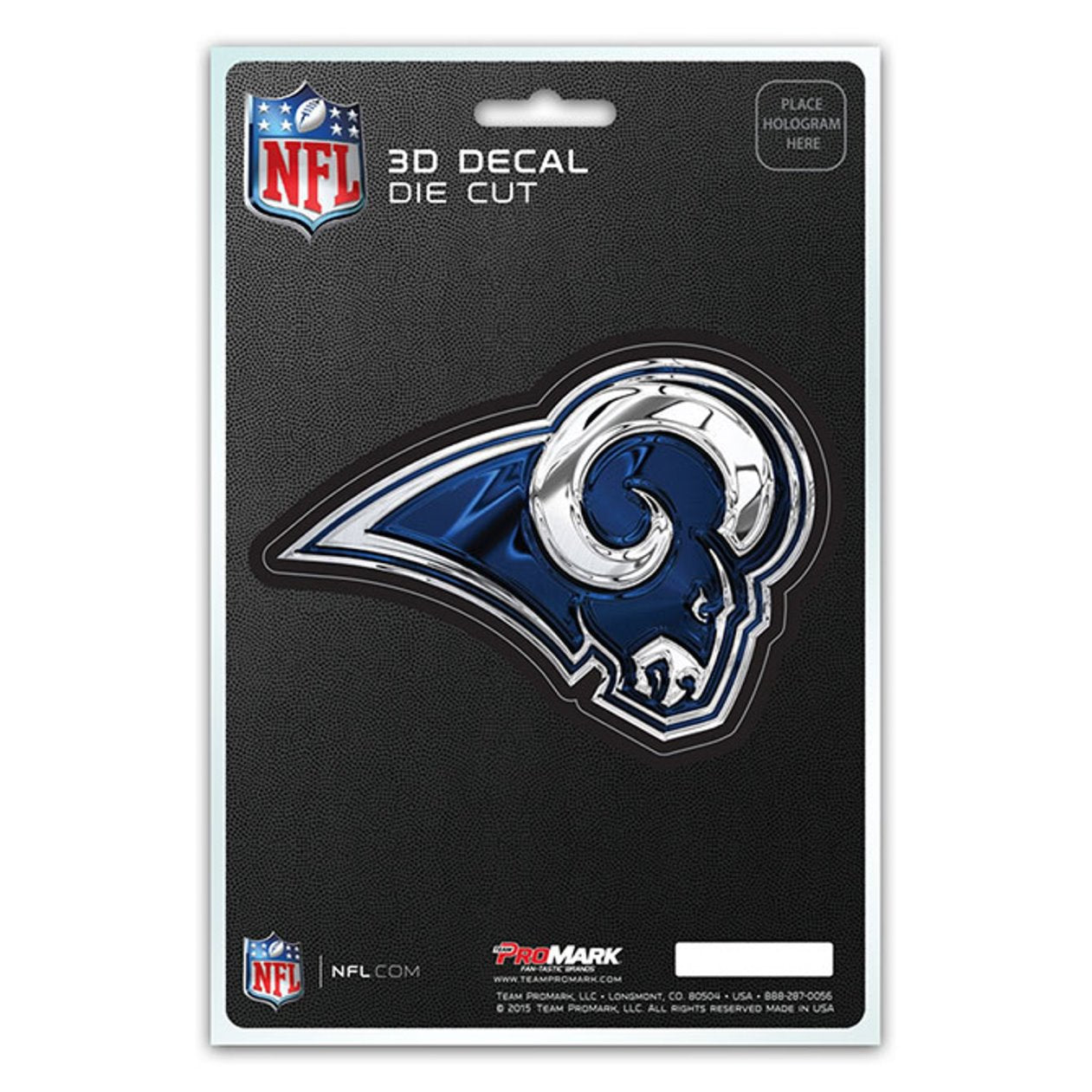 Los Angeles Rams Die Cut 3D Decal