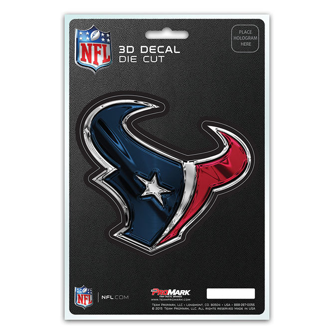 Houston Texans Die Cut 3D Decal