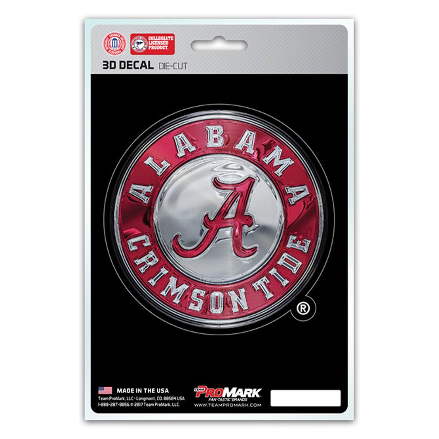 Alabama Crimson Tide Die Cut 3D Decal