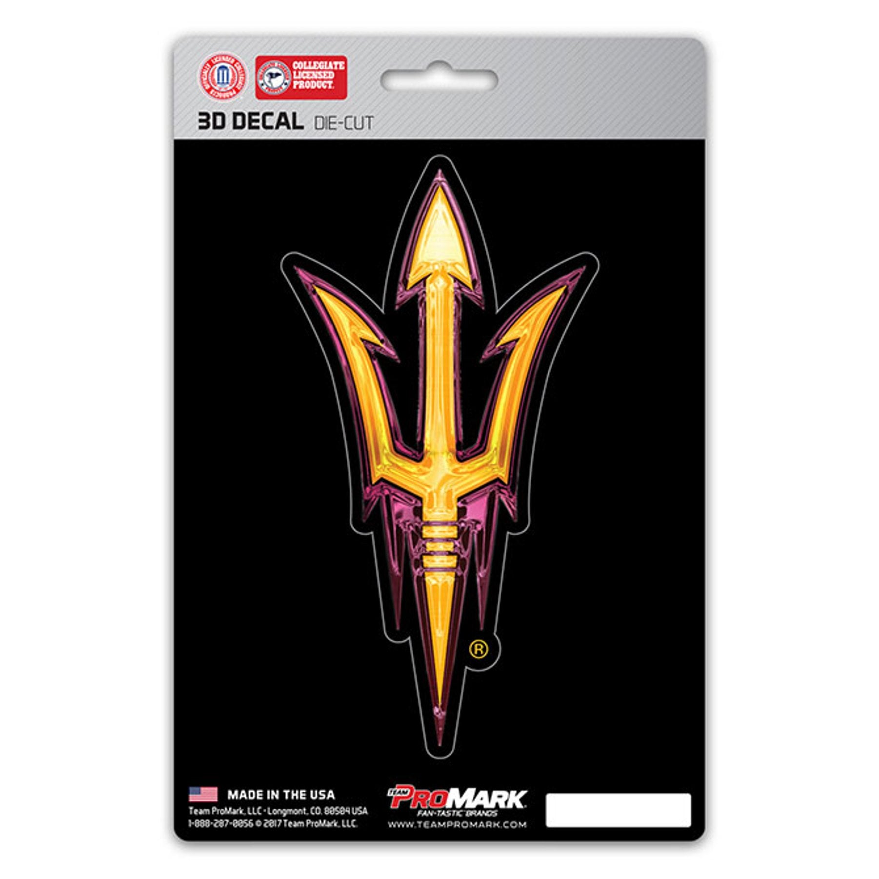 Arizona State Sun Devils Die Cut 3D Decal