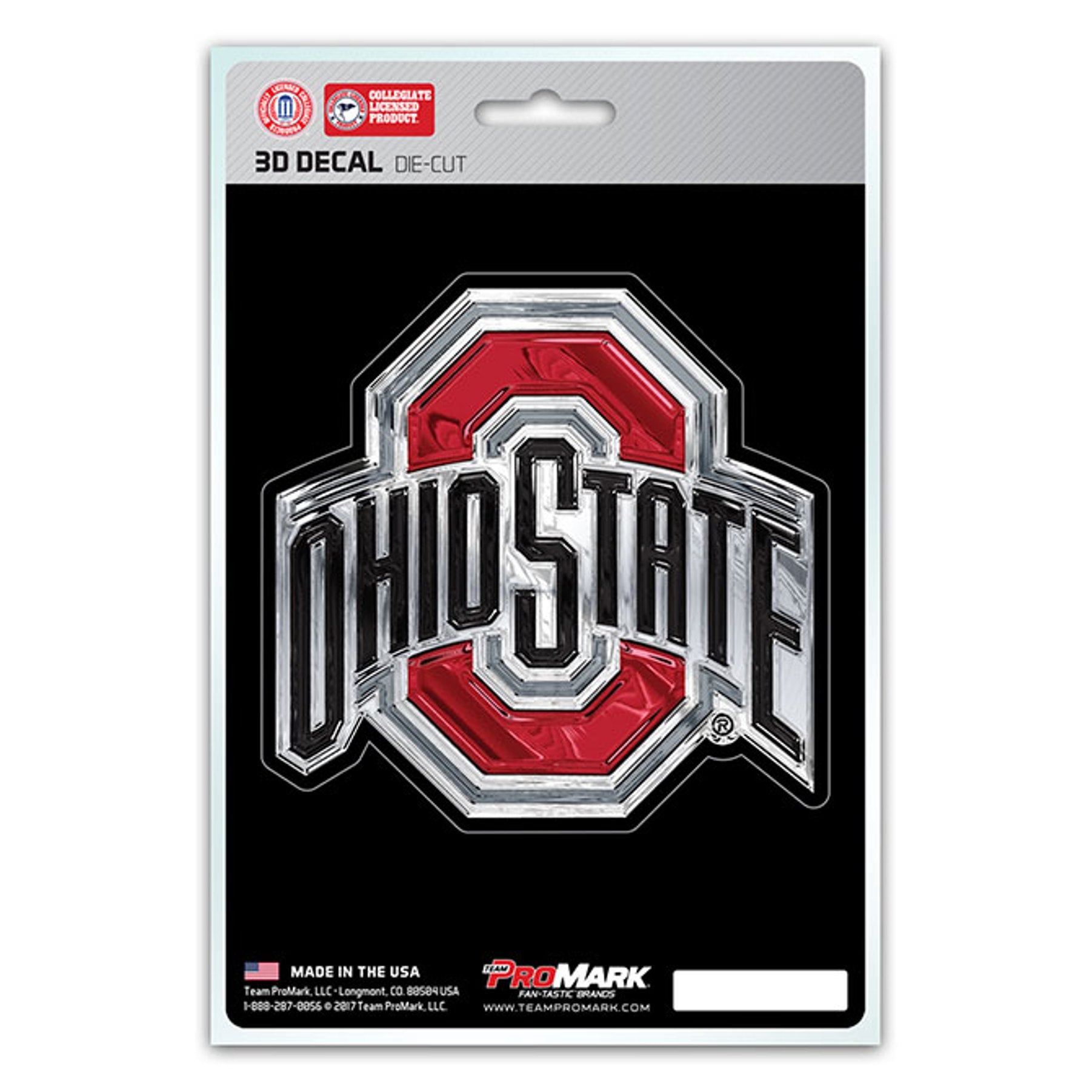 Ohio State Buckeyes Die Cut 3D Decal