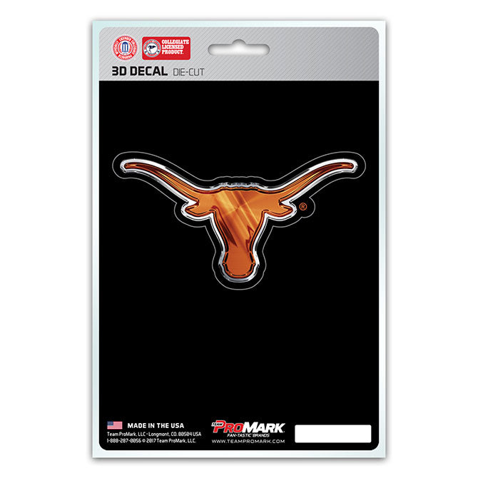 Texas Longhorns Die Cut 3D Decal