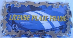 Jagged Edge Chrome License Frame