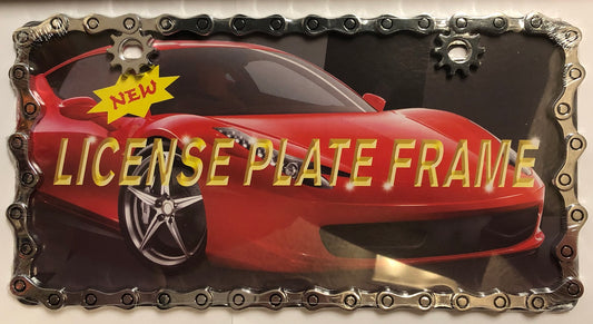 Bike Chain License Plate Frame