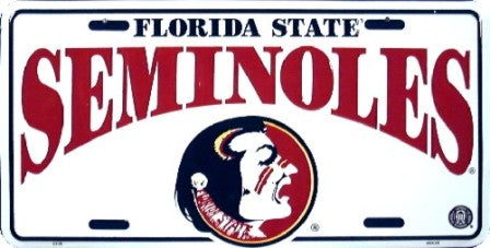 Florida State Seminoles License Plate