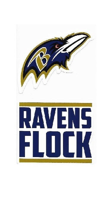 Baltimore Ravens Double Up Die Cut Vinyl Stickers