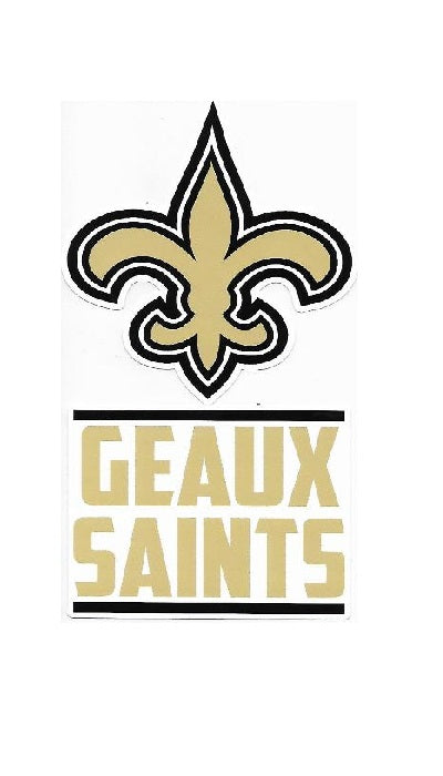 New Orleans Saints Double Up Die Cut Vinyl Stickers